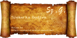 Szekerka Godiva névjegykártya